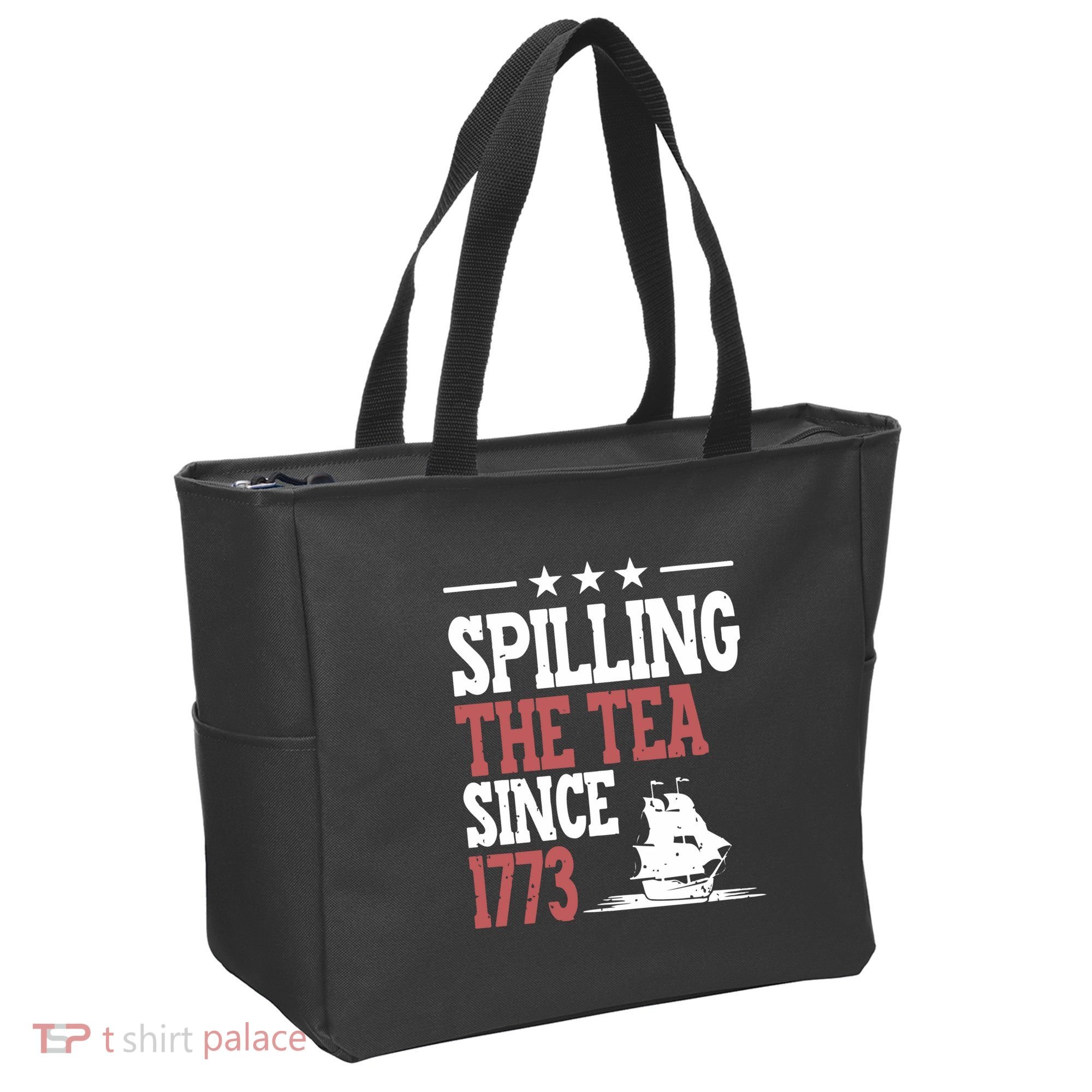 Spilling The Tea Since 1773 Funny History Teacher Tote Bag