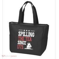Spilling The Tea Since 1773 Funny History Teacher Tote Bag thumb 3