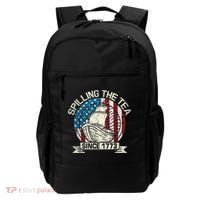 Spilling The Tea Since 1773 Patriotic Tea Party July 4th Backpack thumb 0