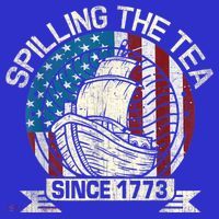 Spilling The Tea Since 1773 Patriotic Tea Party July 4th T-Shirt thumb 7