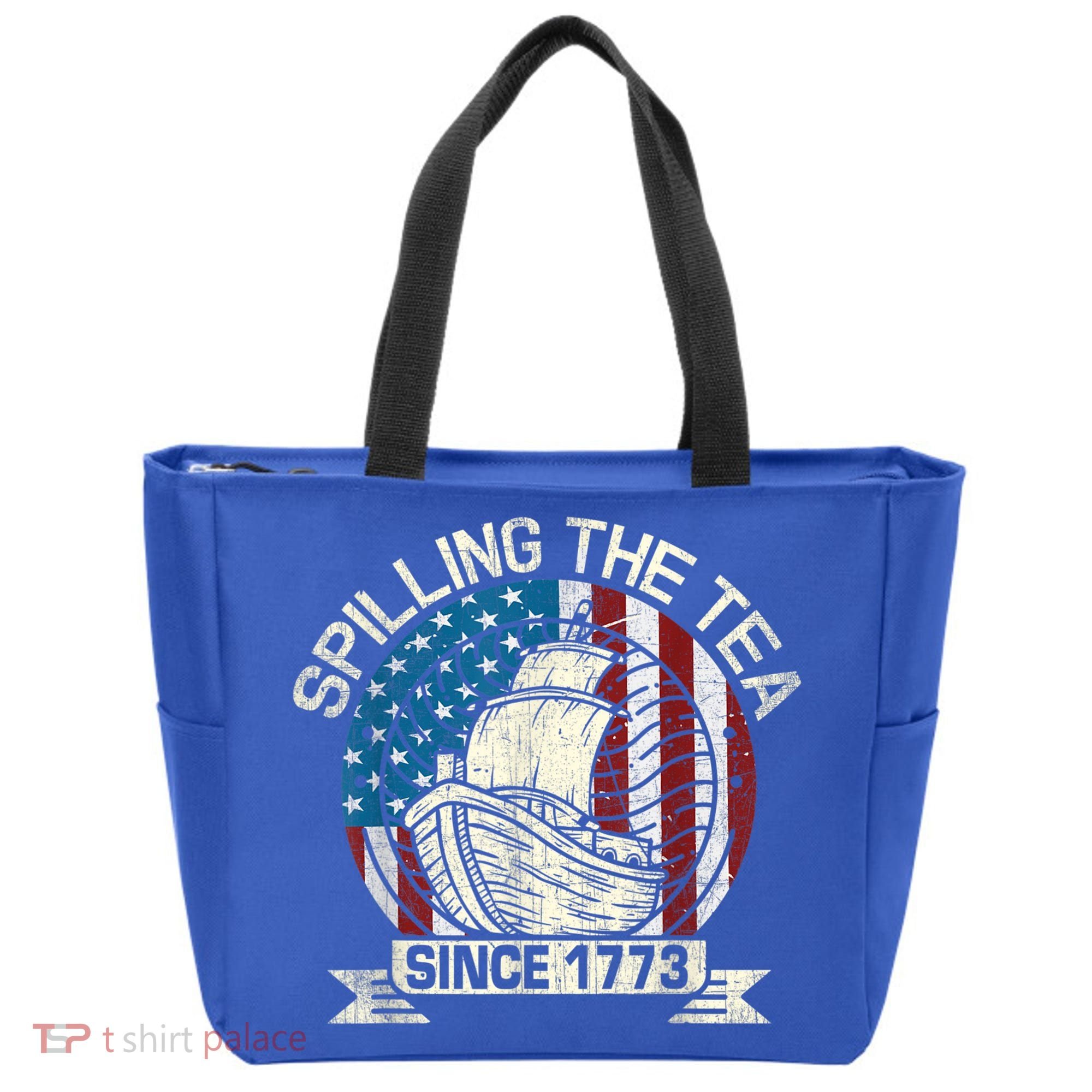 Spilling The Tea Since 1773 Patriotic Tea Party July 4th Tote Bag