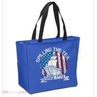 Spilling The Tea Since 1773 Patriotic Tea Party July 4th Tote Bag thumb 2