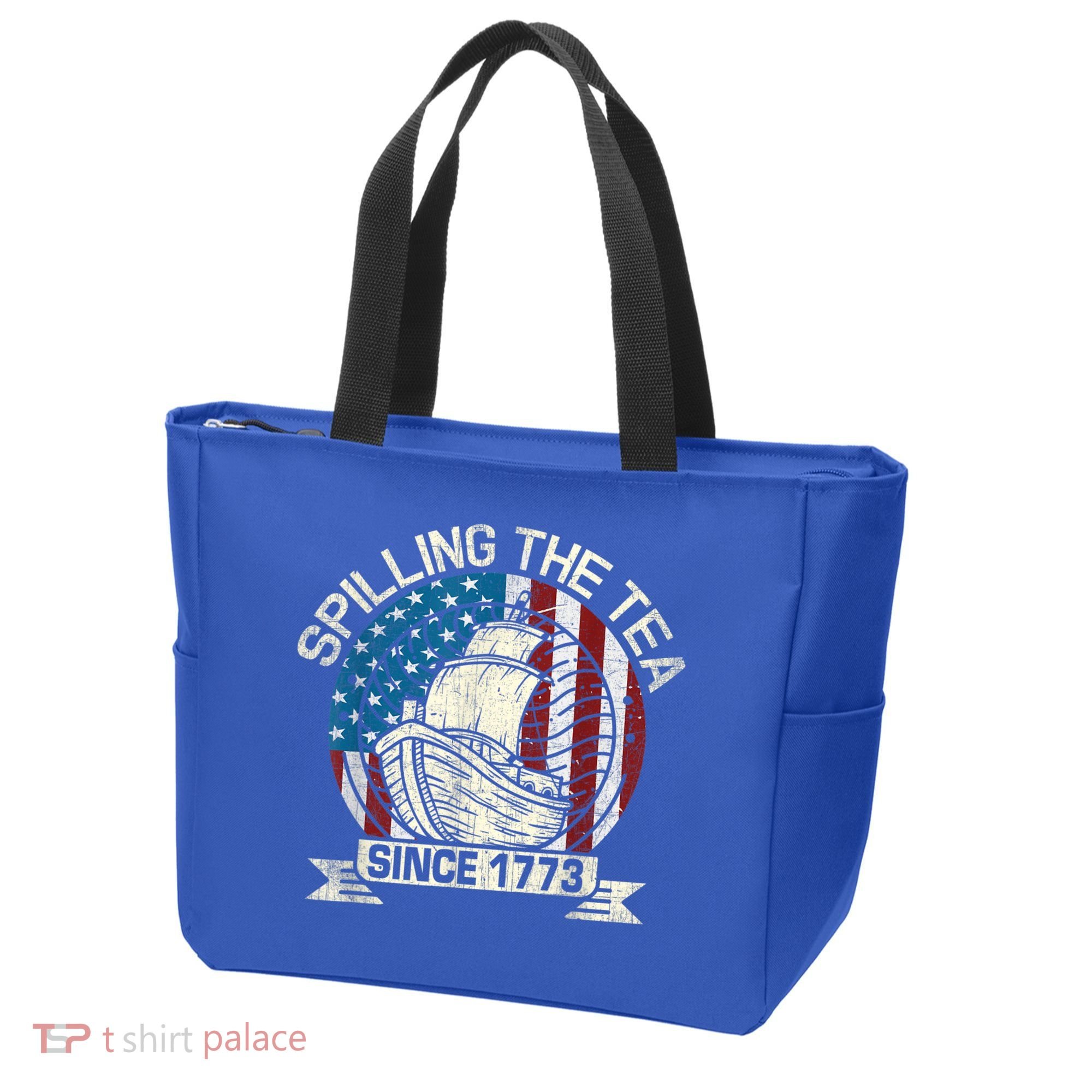 Spilling The Tea Since 1773 Patriotic Tea Party July 4th Tote Bag