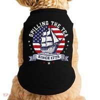 Spilling The Tea Since 1773 History Teacher Doggie Tank thumb 0
