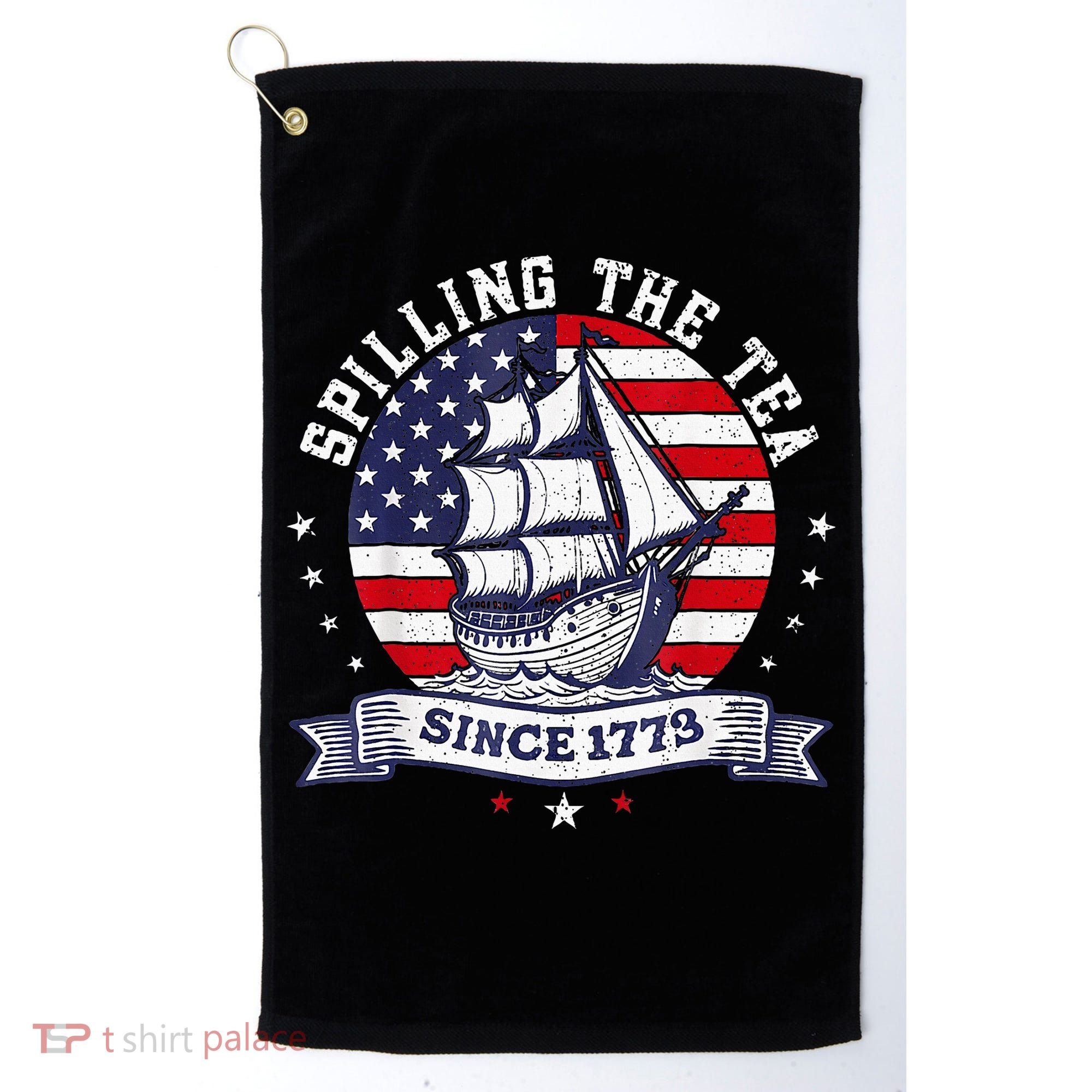 Spilling The Tea Since 1773 History Teacher Golf Towel