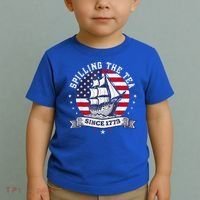 Spilling The Tea Since 1773 History Teacher Toddler T-Shirt thumb 2