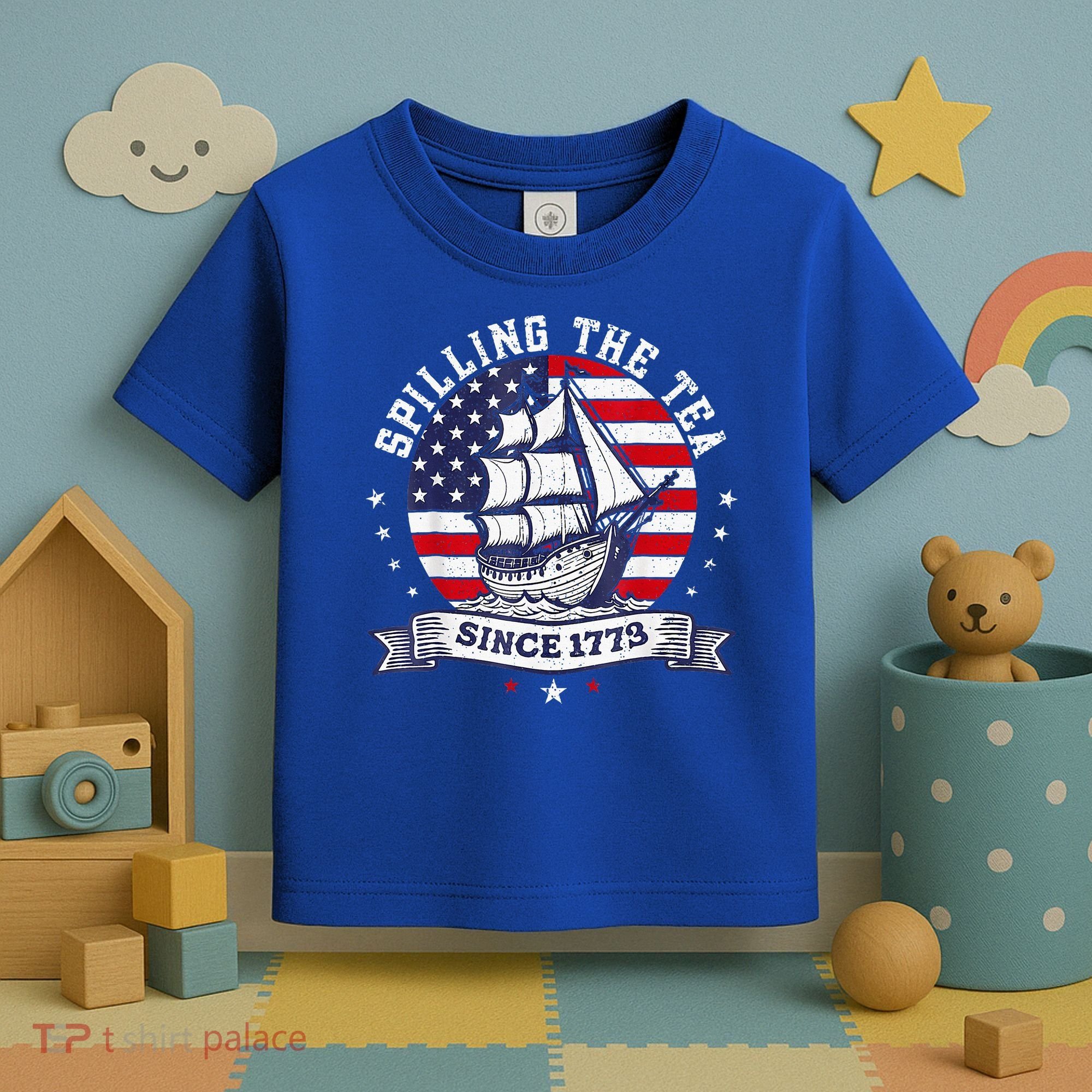 Spilling The Tea Since 1773 History Teacher Toddler T-Shirt