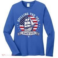 Spilling The Tea Since 1773 History Teacher Women's Long Sleeve Shirt thumb 0