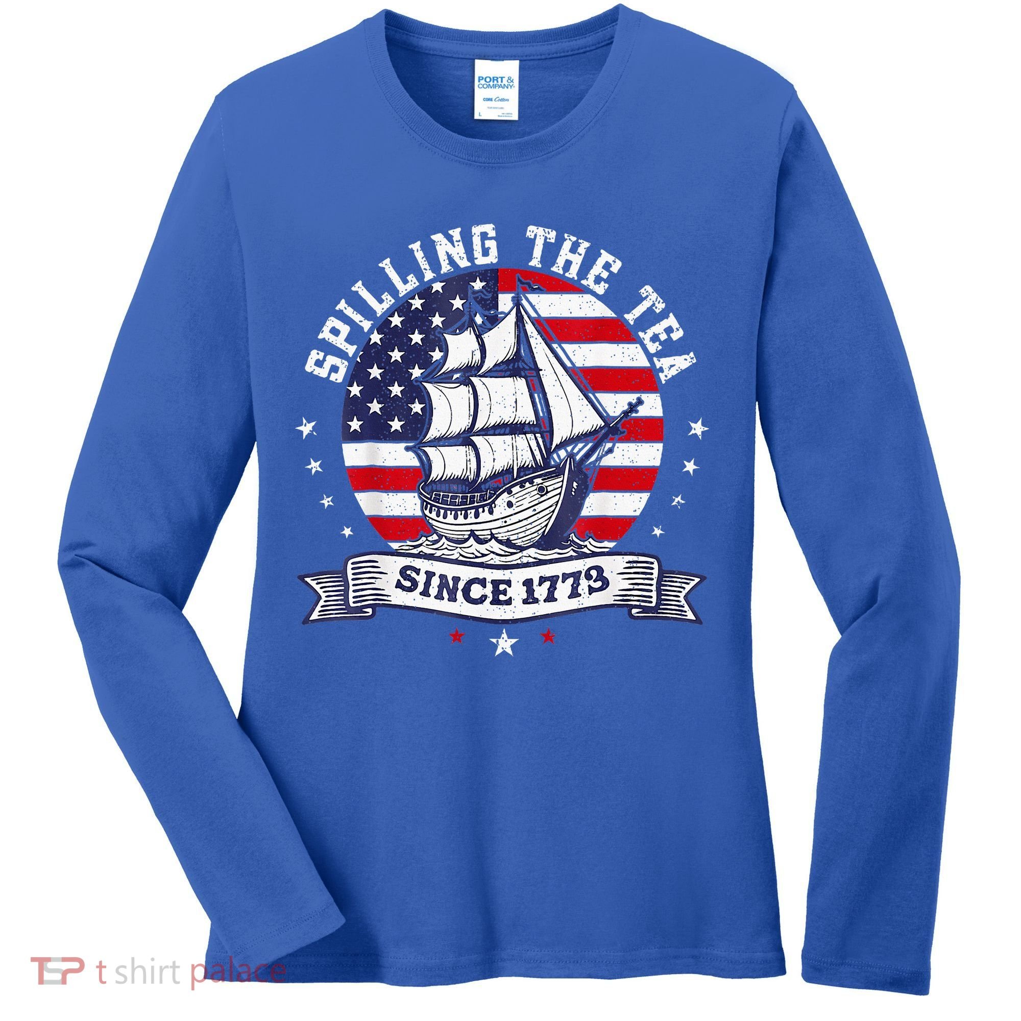 Spilling The Tea Since 1773 History Teacher Women's Long Sleeve Shirt