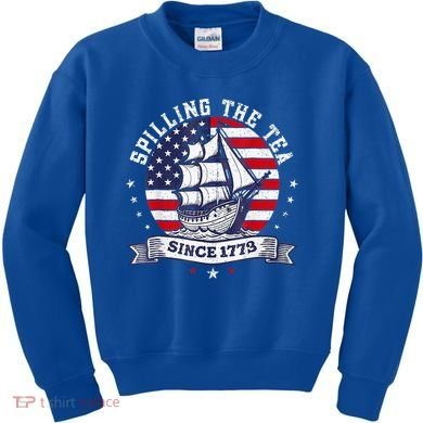 Spilling The Tea Since 1773 History Teacher Kids Sweatshirt