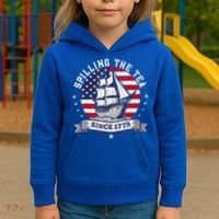 Spilling The Tea Since 1773 History Teacher Kids Hoodie thumb 3