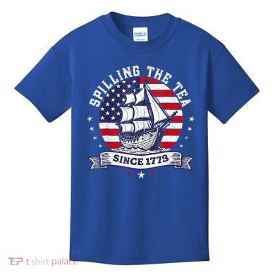 Spilling The Tea Since 1773 History Teacher Kids T-Shirt