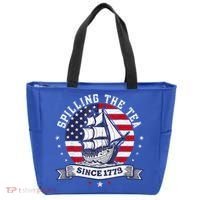 Spilling The Tea Since 1773 History Teacher Tote Bag thumb 0