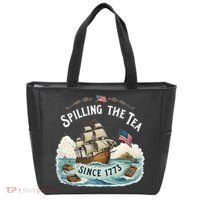 Spilling The Tea Since 1773 4th Of July Tote Bag thumb 0