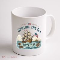 Spilling The Tea Since 1773 4th Of July Coffee Mug thumb 1