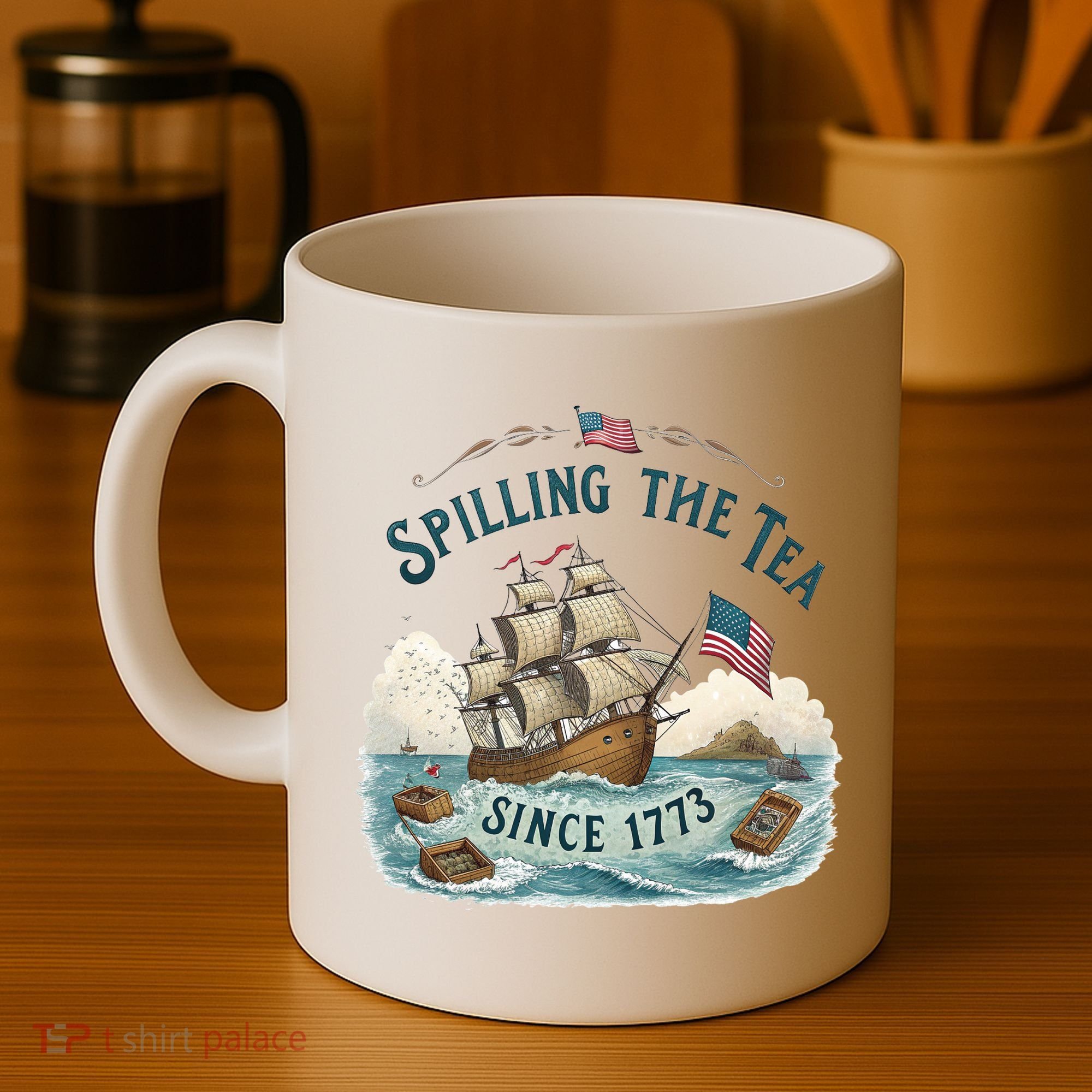 Spilling The Tea Since 1773 4th Of July Coffee Mug