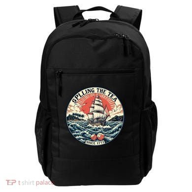 Spilling The Tea Since 1773 Vintage Emblem Backpack