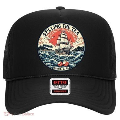 Spilling The Tea Since 1773 Vintage Emblem Hat