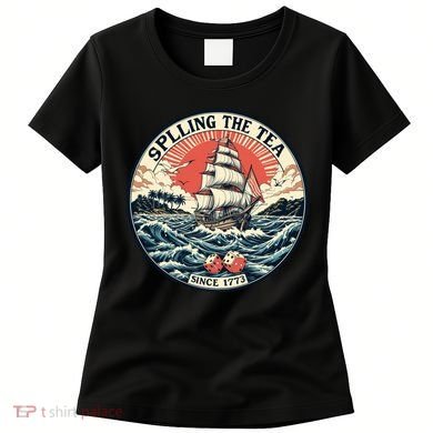 Spilling The Tea Since 1773 Vintage Emblem Women's T-Shirt