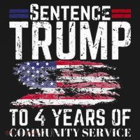 Sentence Trump To 4 Years Of Community Service Women's Hoodie thumb 2