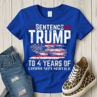 Sentence Trump To 4 Years Of Community Service Women's T-Shirt thumb 3