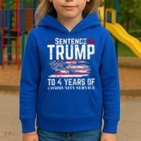 Sentence Trump To 4 Years Of Community Service Kids Hoodie thumb 3