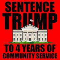 Sentence Trump To 4 Years Of Community Service Santa Hat thumb 1