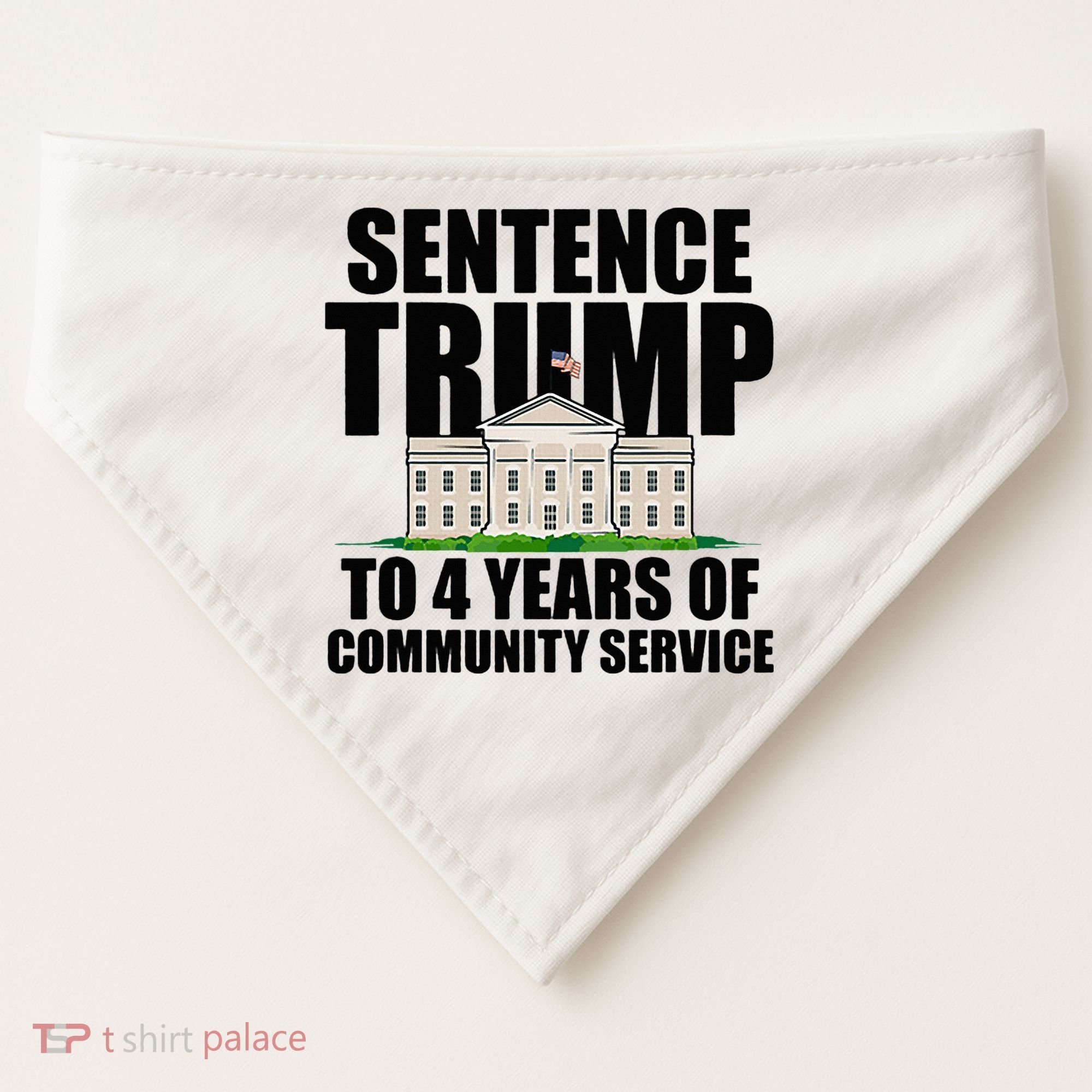 Sentence Trump To 4 Years Of Community Service USA-Made Doggie Bandana