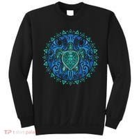 Sea Turtle Tribal Hawaiian Hawaii Turtles Lover Gift Sweatshirt thumb 0