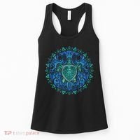 Sea Turtle Tribal Hawaiian Hawaii Turtles Lover Gift Women's Tank Top thumb 0