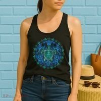 Sea Turtle Tribal Hawaiian Hawaii Turtles Lover Gift Women's Tank Top thumb 2