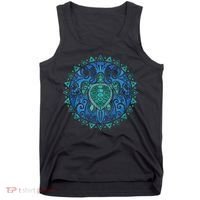 Sea Turtle Tribal Hawaiian Hawaii Turtles Lover Gift Tank Top thumb 0