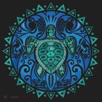 Sea Turtle Tribal Hawaiian Hawaii Turtles Lover Gift Golf Towel thumb 3