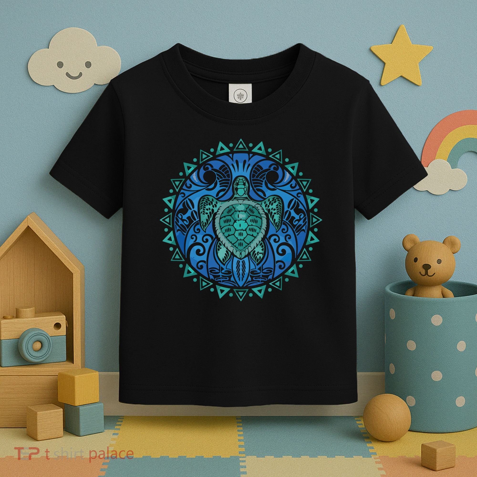 Sea Turtle Tribal Hawaiian Hawaii Turtles Lover Gift Toddler T-Shirt