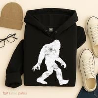 Squatching Through The Snow - Bigfoot Christmas Sasquatch Hoodie thumb 4