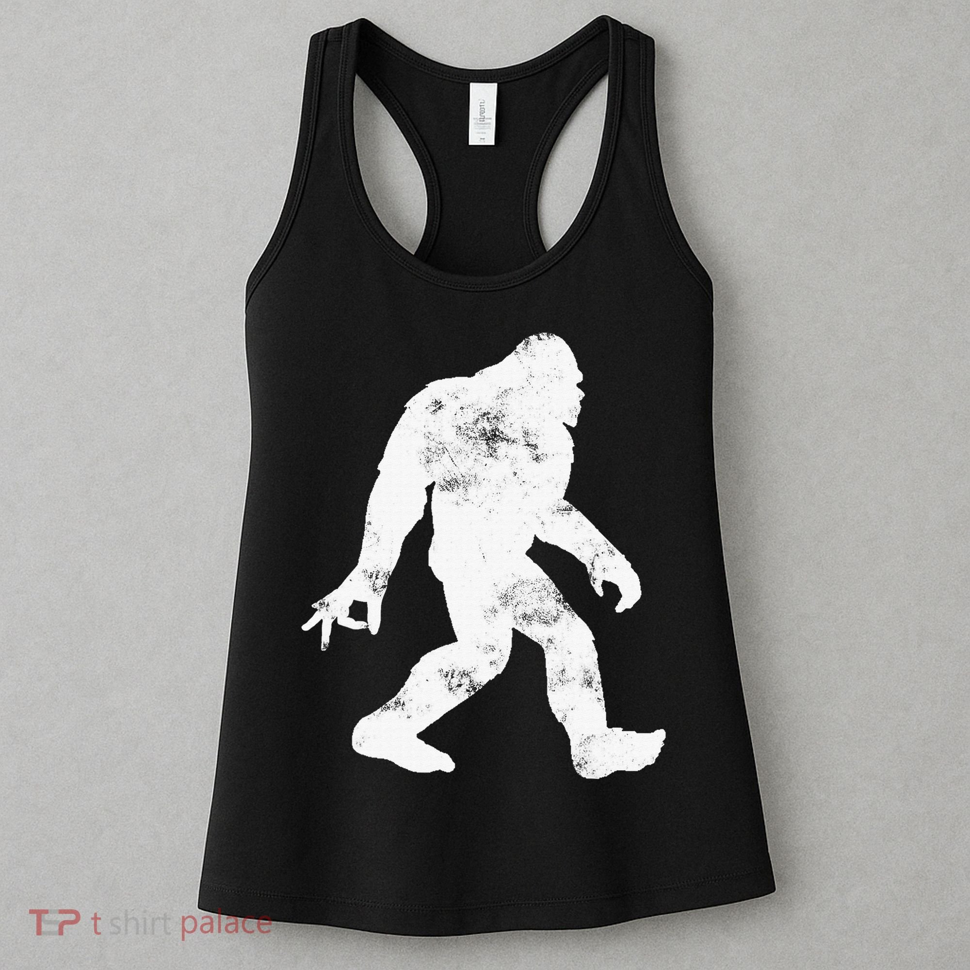 Squatching Through The Snow - Bigfoot Christmas Sasquatch Women's Tank Top
