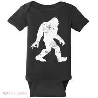 Squatching Through The Snow - Bigfoot Christmas Sasquatch Baby Bodysuit thumb 0