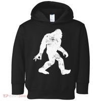 Squatching Through The Snow - Bigfoot Christmas Sasquatch Toddler Hoodie thumb 0
