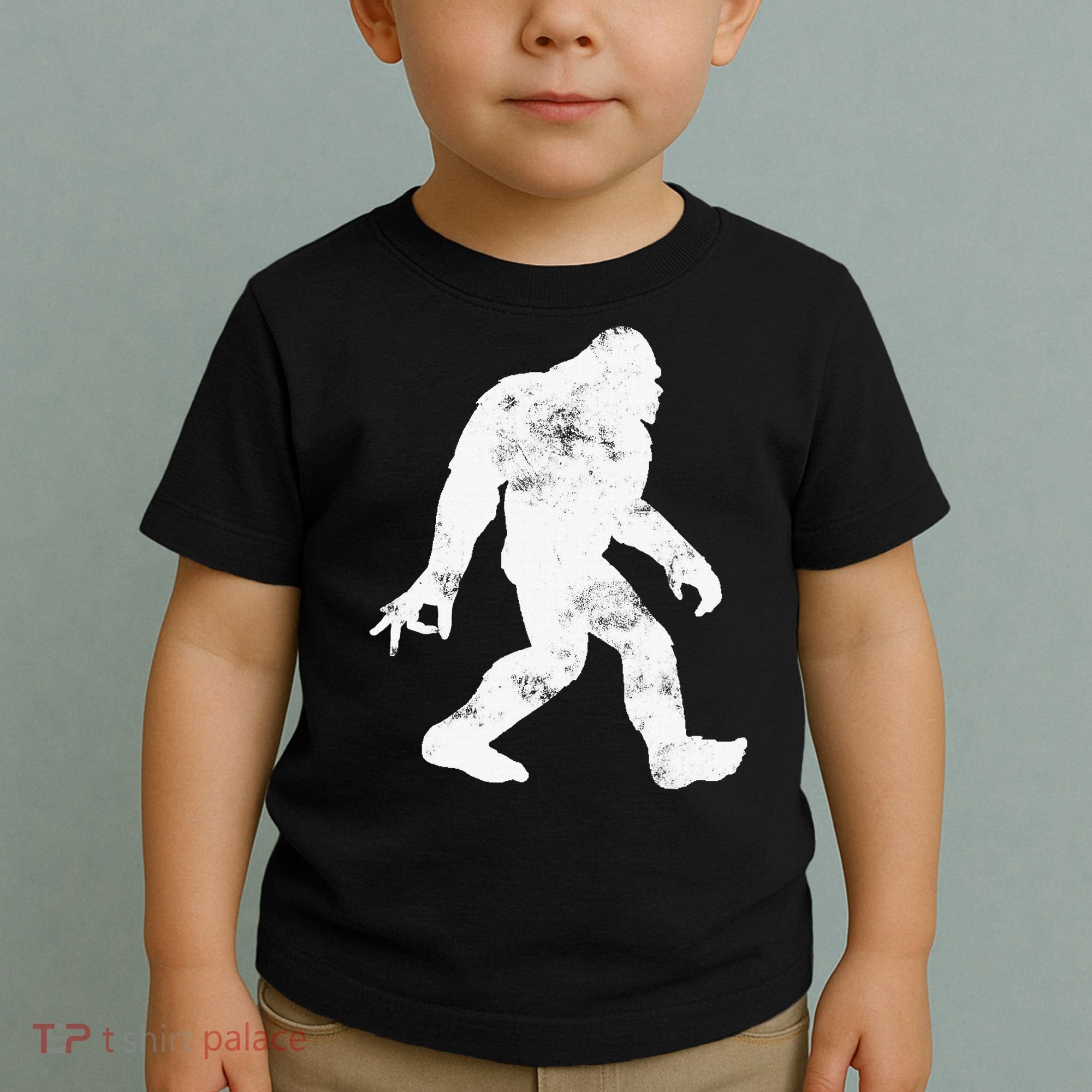 Squatching Through The Snow - Bigfoot Christmas Sasquatch Toddler T-Shirt