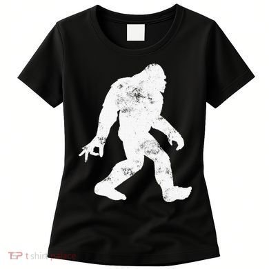 Squatching Through The Snow - Bigfoot Christmas Sasquatch Women's T-Shirt