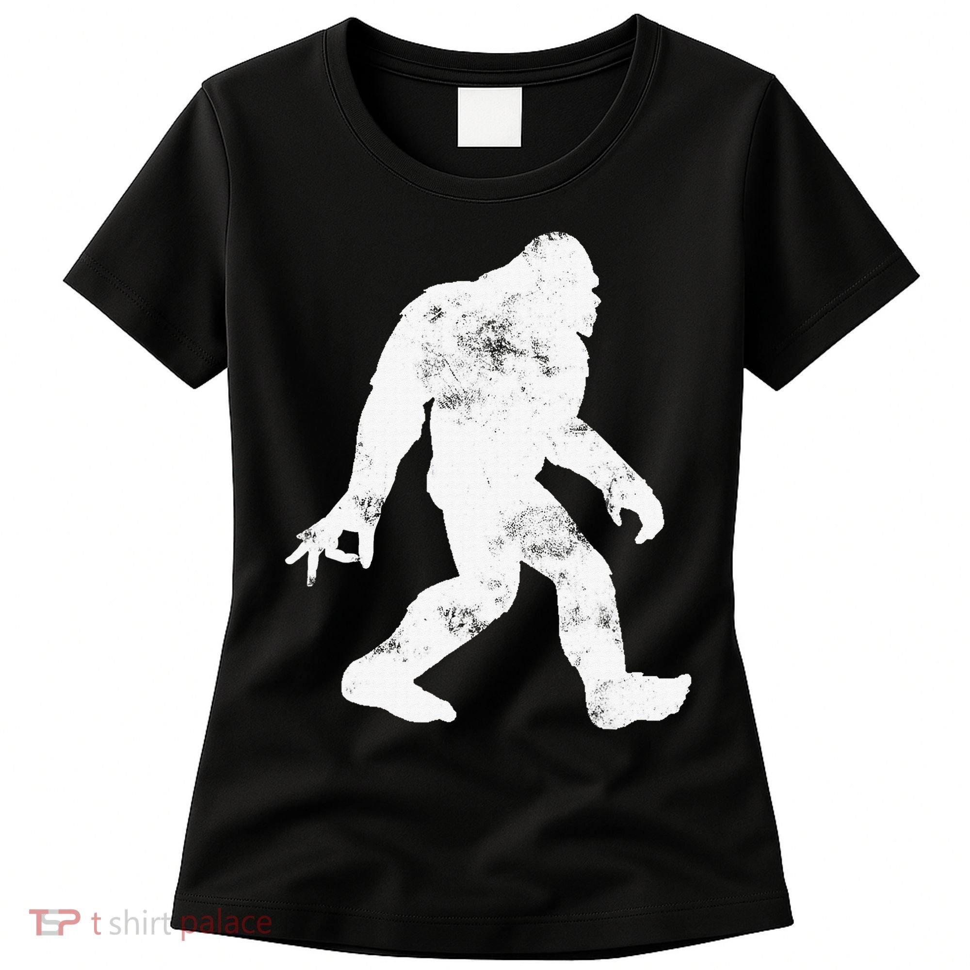 Squatching Through The Snow - Bigfoot Christmas Sasquatch Women's T-Shirt