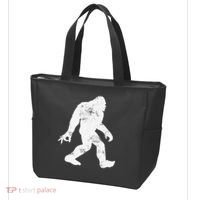 Squatching Through The Snow - Bigfoot Christmas Sasquatch Tote Bag thumb 3