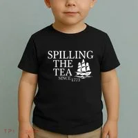 Spilling The Tea Since 1773 Toddler T-Shirt thumb 2