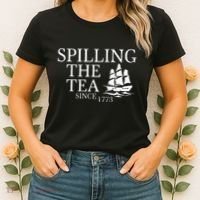 Spilling The Tea Since 1773 Women's T-Shirt thumb 2