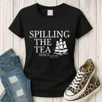 Spilling The Tea Since 1773 Women's T-Shirt thumb 3