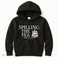 Spilling The Tea Since 1773 Kids Hoodie thumb 0