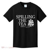 Spilling The Tea Since 1773 Kids T-Shirt thumb 0
