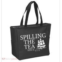 Spilling The Tea Since 1773 Tote Bag thumb 2
