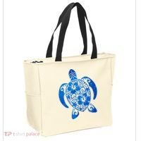 Summer Tropical Turtle Tote Bag thumb 2