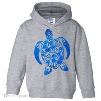 Summer Tropical Turtle Toddler Hoodie thumb 0